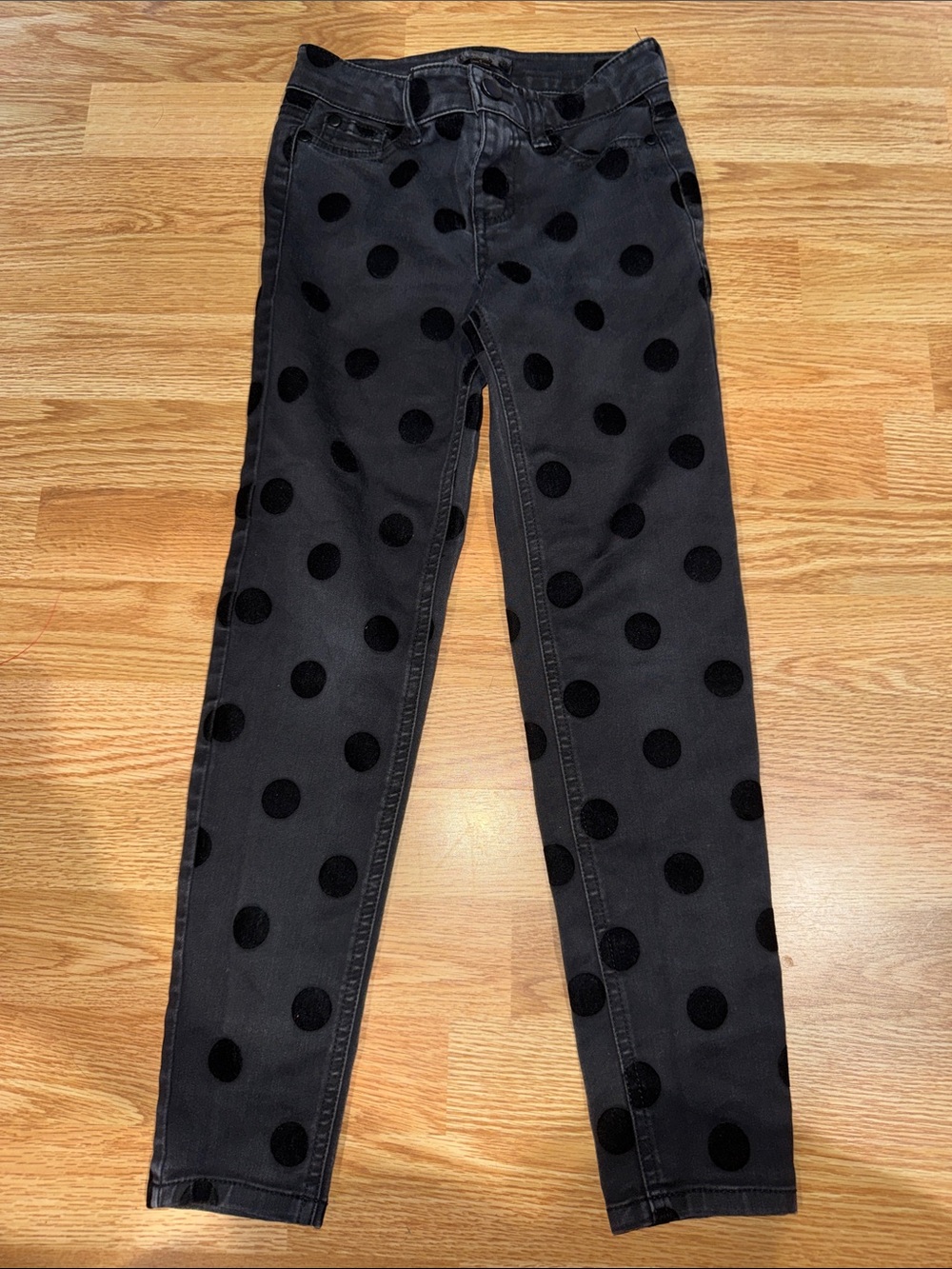 Fire Los Angeles Black Polka Dot Skinny Bottoms